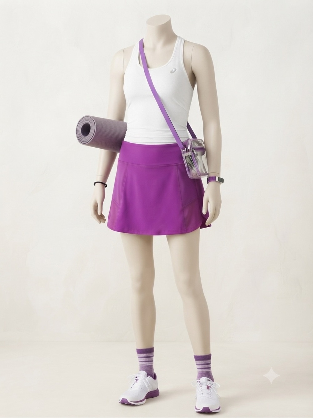 Xersion Purple Athletic Skort with Side Pockets